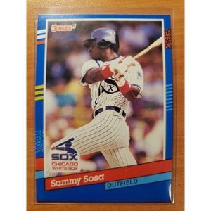 1991 Donruss #147 Sammy Sosa - White Sox-Freshly Pulled - Error, wrong birthday